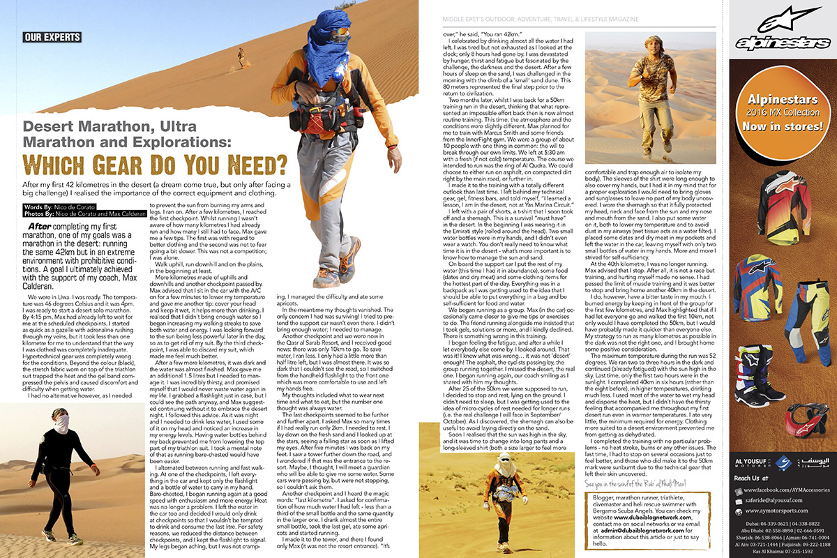Outdoor UAE Desert Marathon